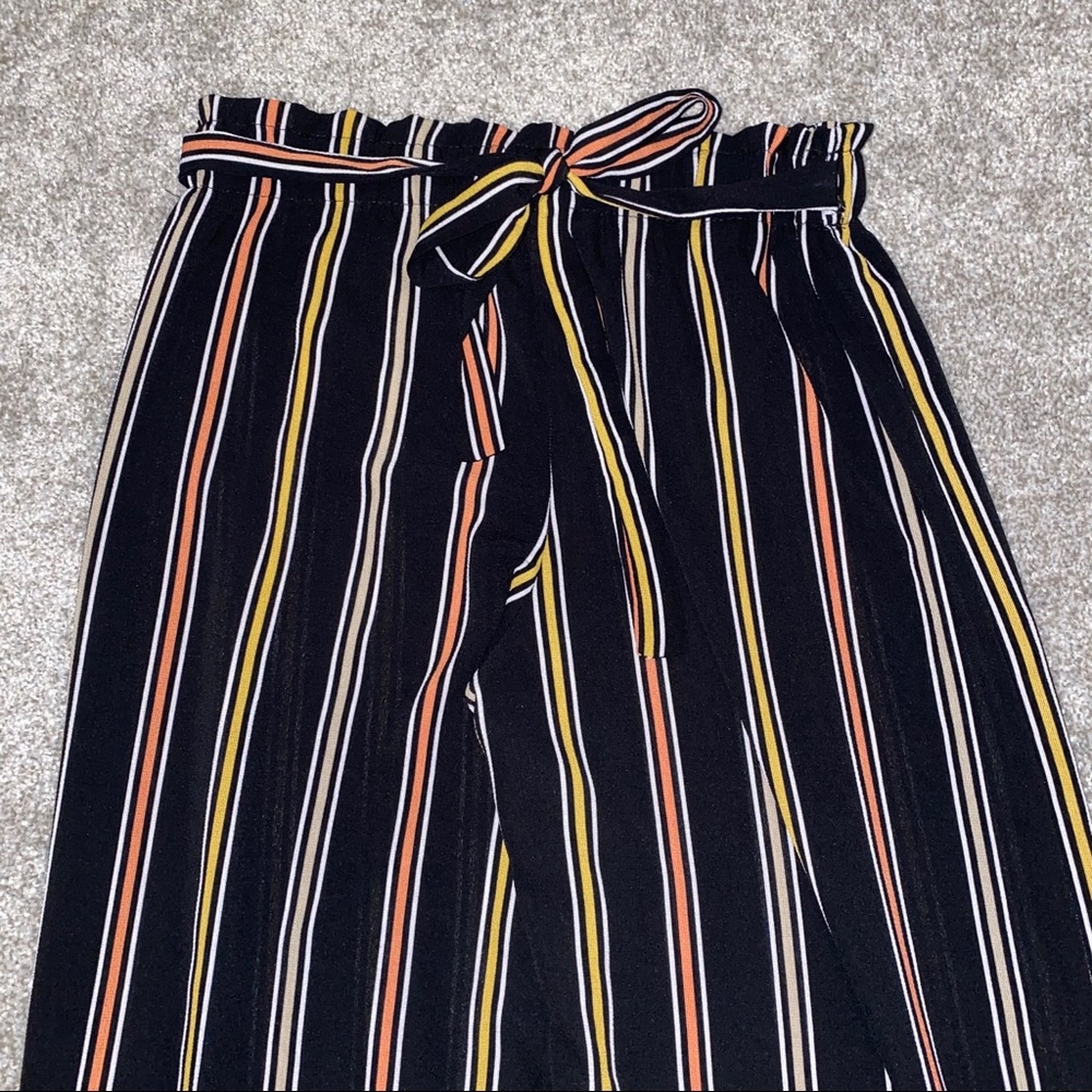 Tie-front Wide Leg Pants